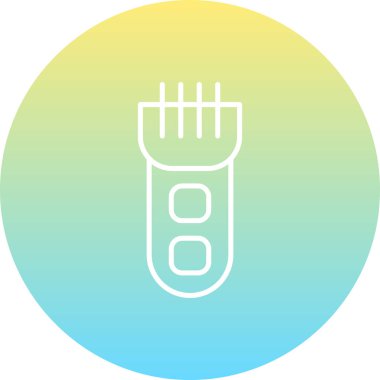 Sakal kesicisi. Uygulamalar için yaratıcı simge