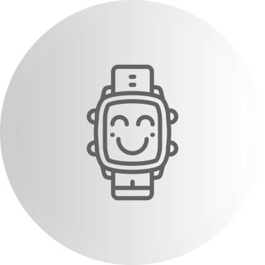 akıllı saat simgesi, vektör illüstrasyonu basit tasarım