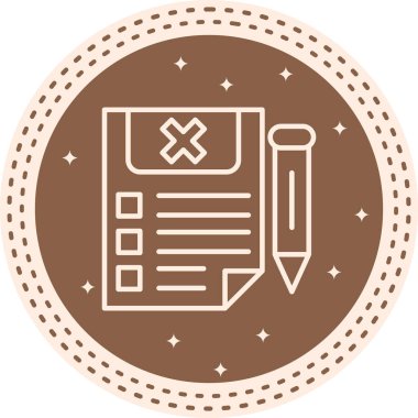 Belge Simgesi. Web Kullanımı için Basit Vektör İllüstrasyonu.