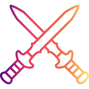 Kılıç Yüksek Kaliteli Ölçeklenebilir Vektör İllüstrasyonu