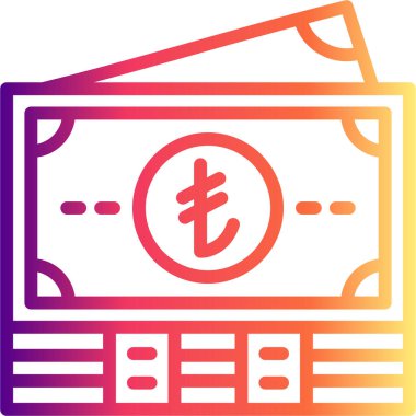 İtalyan Lira Notları Minimum Düz Yaratıcı Grafik Tasarımı