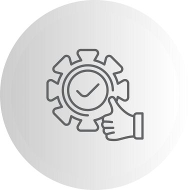 düz geribildirim simgesi vektör çizimi 