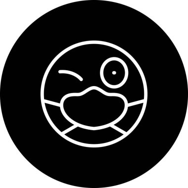 emoji simgesi, web kullanımı için basit tasarım vektör çizimi