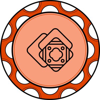 Kerchief web simgesi vektör illüstrasyonu