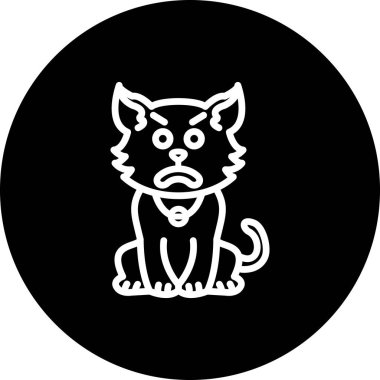 Kızgın Kedi Gelişmiş İşlevsel Web Arayüzü Sembolü