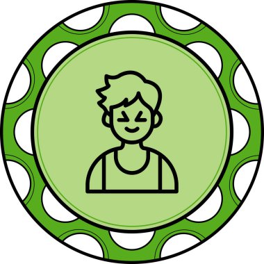 Şirin Çocuk Yüksek Çözünürlüklü Minimum Vektör Tasarımı