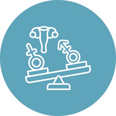 Hormonal Dengesizlik Ağ ikonu vektör çizimi