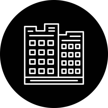 Şirket web simgesi vektör illüstrasyonu