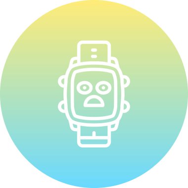 akıllı saat simgesi, vektör illüstrasyonu basit tasarım