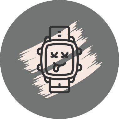 akıllı saat simgesi, vektör illüstrasyonu basit tasarım