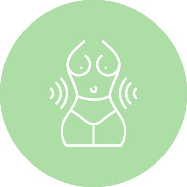 Kadın Vücut Çizelgesi Dinamik Sofistike Düz Sanat Düzeni