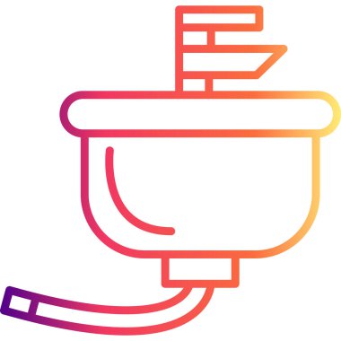 Washbasin web simgesi vektör illüstrasyonu