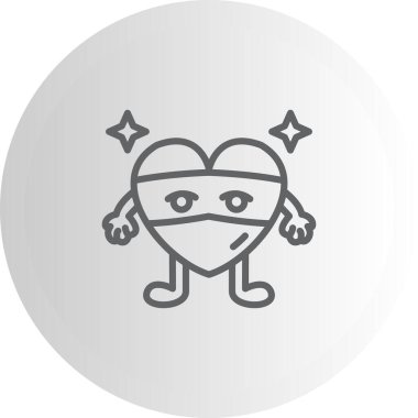 Kalp simgesi web işareti, beyaz arkaplanda izole edilmiş emoji simgesi