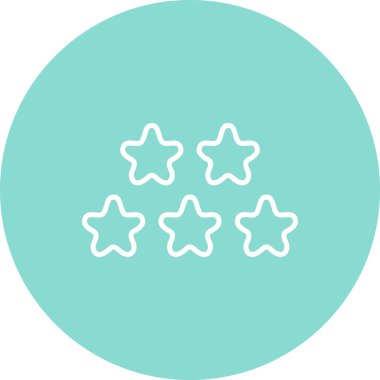 Beş Yıldız Beğeni Çağdaş Düz Vektör Özelliği