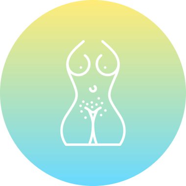 Vajinal Kaşınan Dinamik Yaratıcı Dijital Grafik Şekli