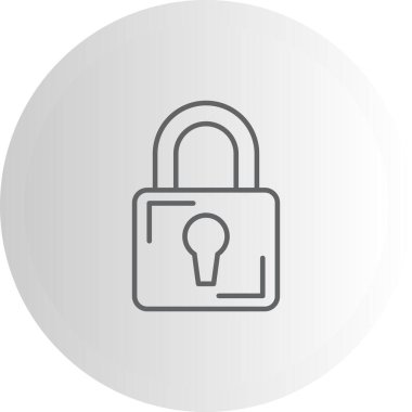 kilit web simge vektör çizim