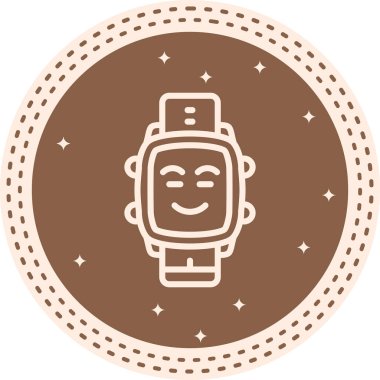 akıllı saat simgesi, vektör illüstrasyonu basit tasarım