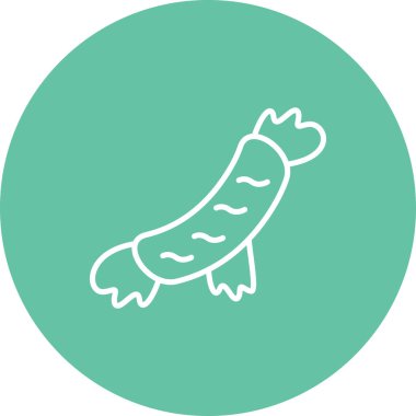 Sosis Hattı Simgesi, Beyaz Arkaplanda Basit Görüntü 