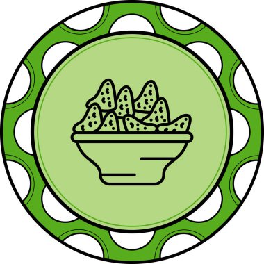 vector illustration of Nachos simple design icon