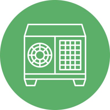 Klima Simgesi Çizgi Biçimi İllüstrasyonu