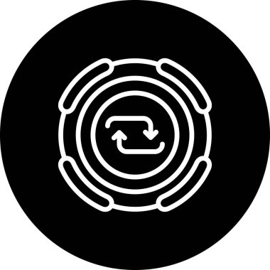 Web simgesi vektör illüstrasyonunu tekrarla