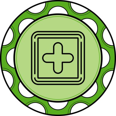 tıbbi ağ simgesi vektör illüstrasyonu