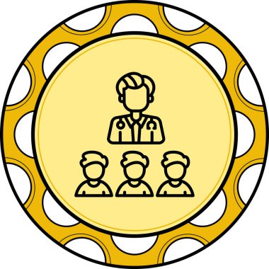 takım web simgesi vektör illüstrasyonu