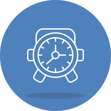 Alarm Saati düz çizgi simgesi