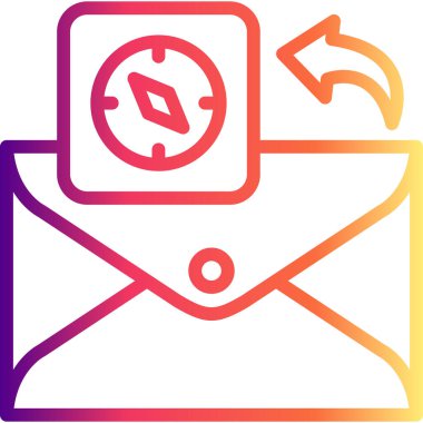 E- posta Pusula araç gezinme web simgesi