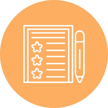 düz geribildirim simgesi vektör çizimi 