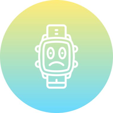 akıllı saat simgesi, vektör illüstrasyonu basit tasarım