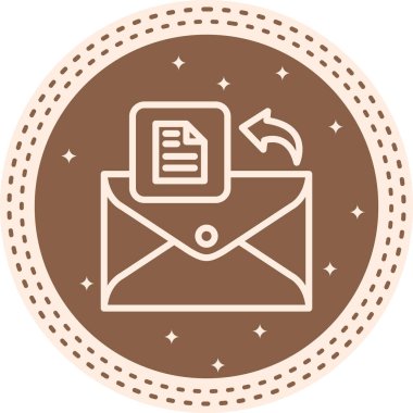 E- posta Dosyası Minimum Düz Yaratıcı Grafik Tasarımı