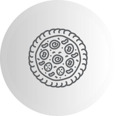 İzole edilmiş Pizza vektör tasarımı