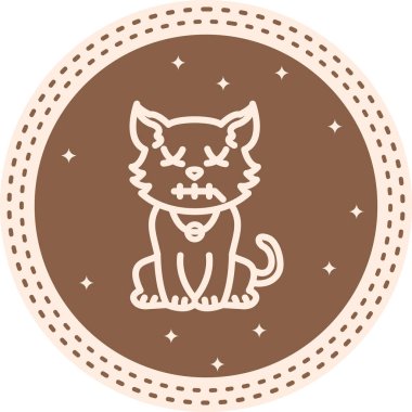 Fermuar Ağızlı Kedi Gelişmiş Yaratıcı Arayüz Grafik ŞekliName