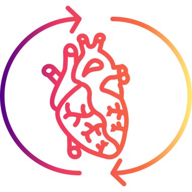 Kardiyak Rehabilitasyon Zarif Çağdaş Dijital Grafik Özelliği
