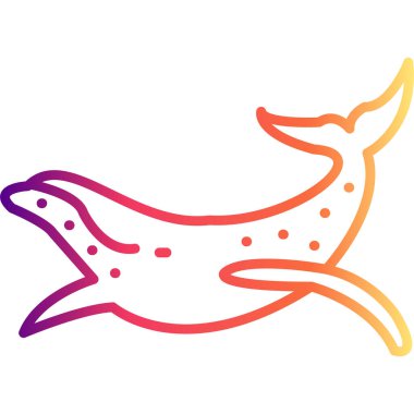 Whale web icon vector illustration