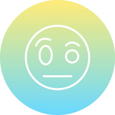 emoji simgesi, web kullanımı için basit tasarım vektör çizimi