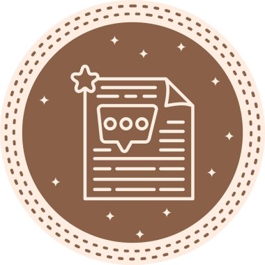 Yorum Biçimi Web simgesi vektör çizimi