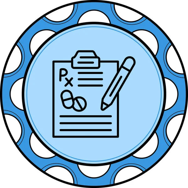  Reçete Simgesi vektör illüstrasyon tasarımı