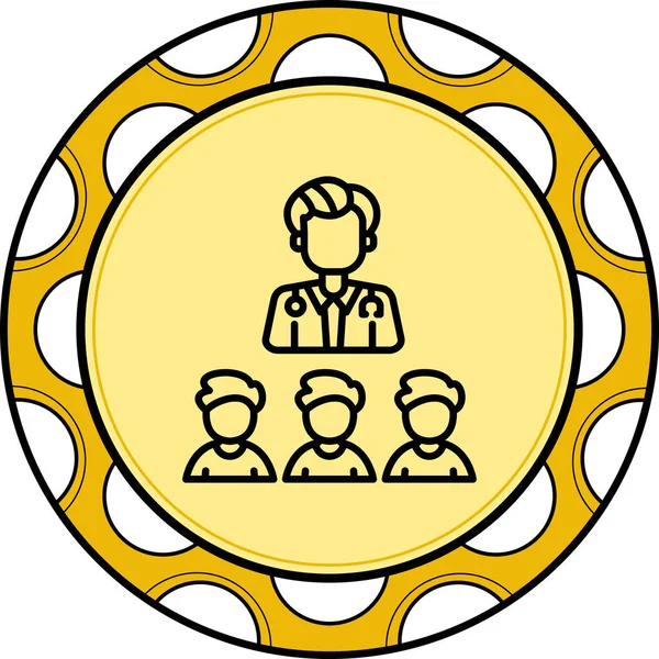 takım web simgesi vektör illüstrasyonu