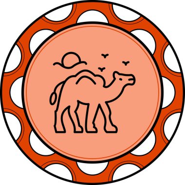 Deve Simgesi Vektör tasarımı