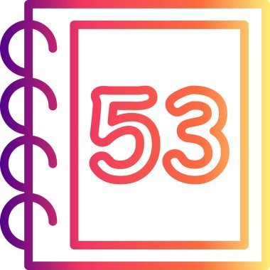 53 Web simgesi vektör illüstrasyonu