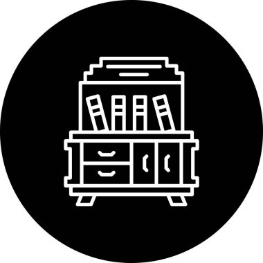 Kitaplık Entellektüel Temiz Ürün Grafik Şekli