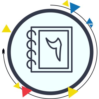 Altı numaralı Urduca ile birlikte sarmal defter