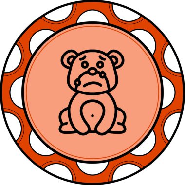 Endişeli Terleyen Ayı, uygulamalar için yaratıcı simge