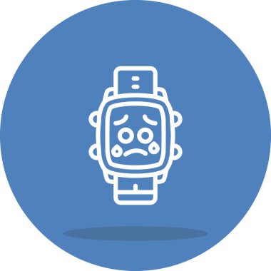 akıllı saat simgesi, vektör illüstrasyonu basit tasarım