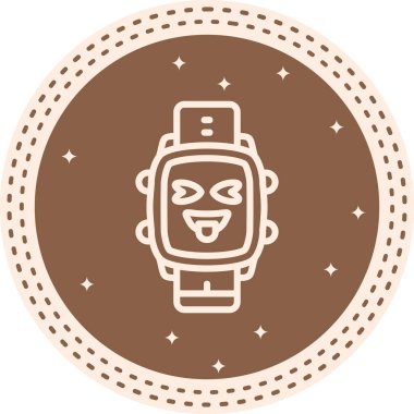 akıllı saat simgesi, vektör illüstrasyonu basit tasarım