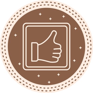 düz geribildirim simgesi vektör çizimi 