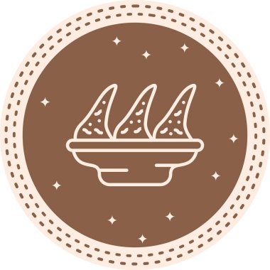 Tavuk Kanatları Kızartma Eşsiz Soyut Markalaştırma Grafiksel ŞekliName