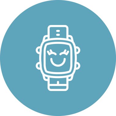 akıllı saat simgesi, vektör illüstrasyonu basit tasarım